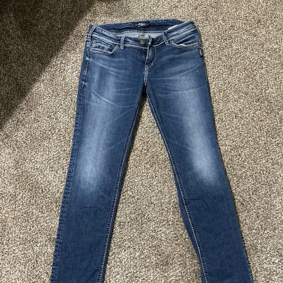 Silver cropped jeans - Picture 4 of 4